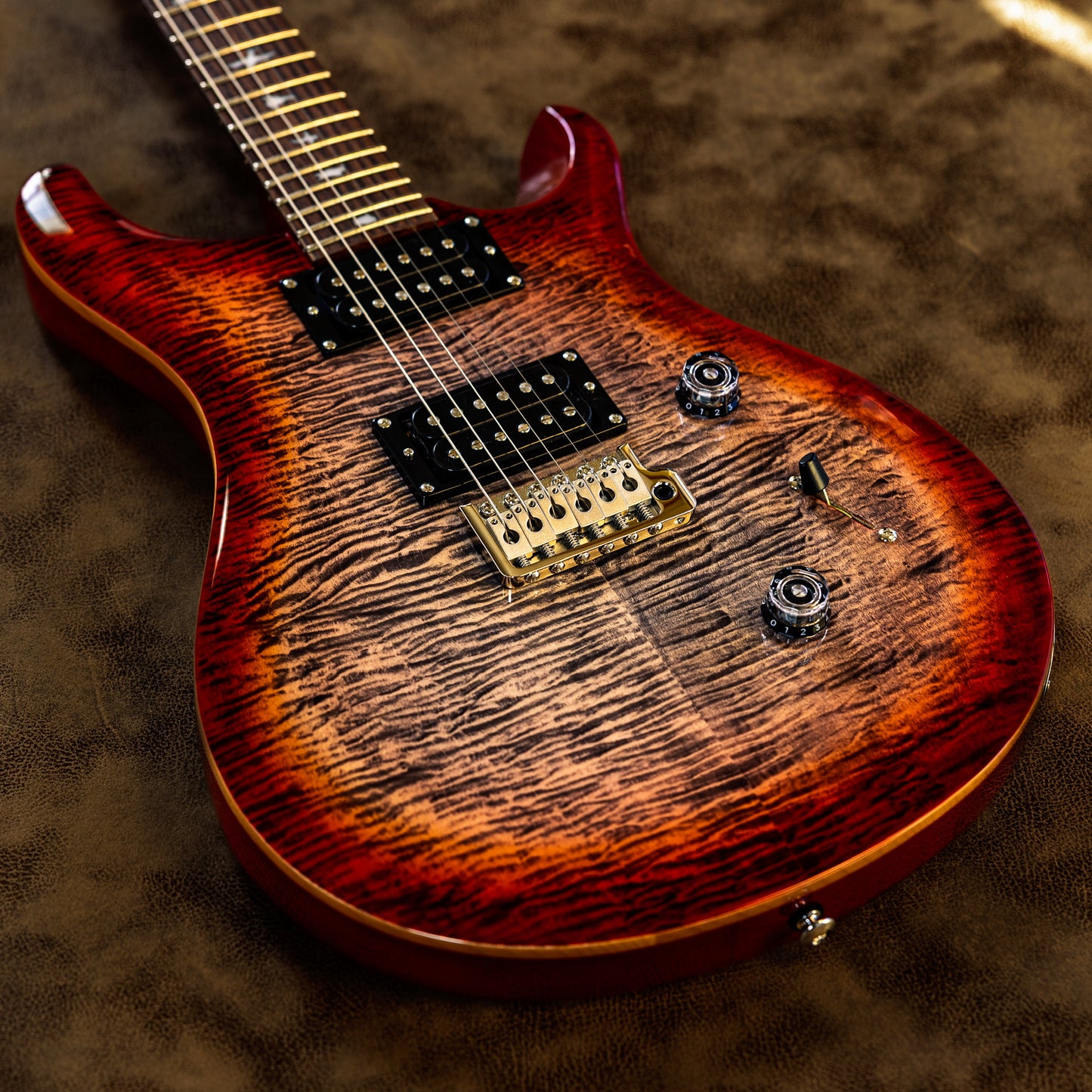 PRS SE Custom 24 Quilt 2025 - Present - Charcoal Cherry Burst