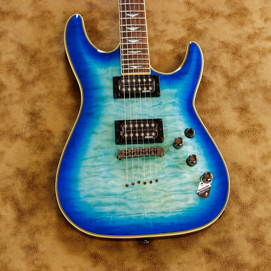 Schecter Omen Extreme-6 2010 - Present - Ocean Blue Burst