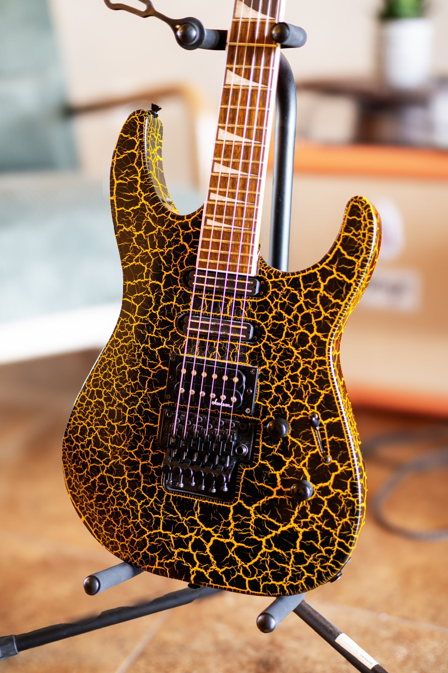 Jackson X Series SL3X DX Crackle Soloist 2020 - Gold Crackle