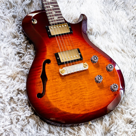 CLEAN PRS S2 Singlecut Semi-Hollow 2014 - 2019 - Dark Cherry Burst
