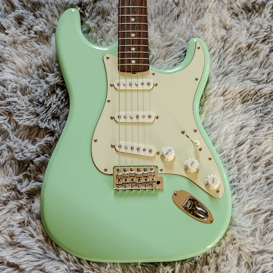 Japanese-made Fender ST-62 Stratocaster reissue in Surf Green