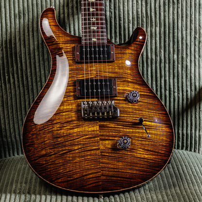 PRS Custom 24 Wood Library Black Gold Burst