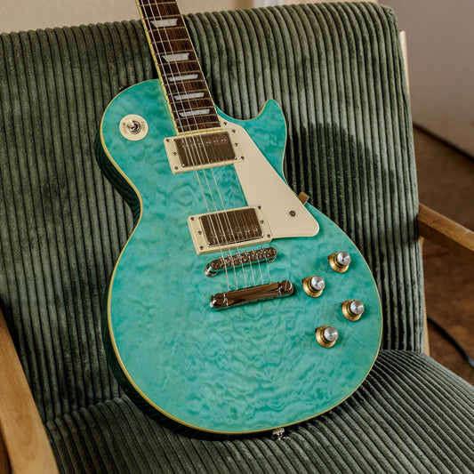 Epiphone Les Paul Standard '60s Quilt Top 2021 - 2025 - Transparent Blue