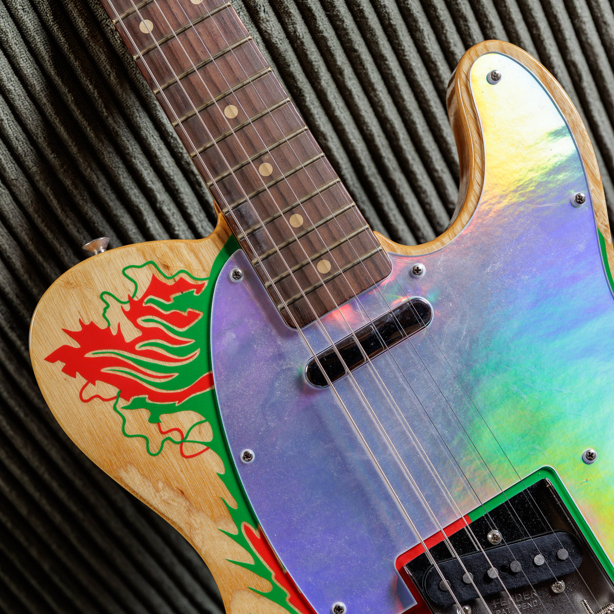 Fender Artist Series Jimmy Page Telecaster with Rosewood Fretboard 2019 - Natural with Dragon Graphic