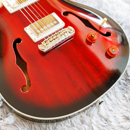 Stunning PRS SE Hollowbody Standard 2020 - 2024 - Fire Red Burst