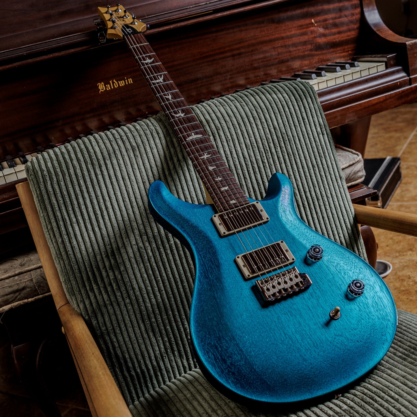 PRS Special Order CE 24 Satin Nitro 2022 - Aquamarine