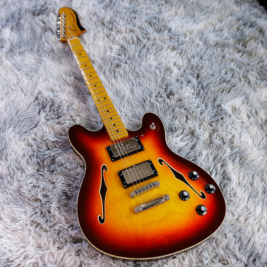 Fender Modern Player Starcaster Guitar 2014 - 2017 - Aged Cherry Burst