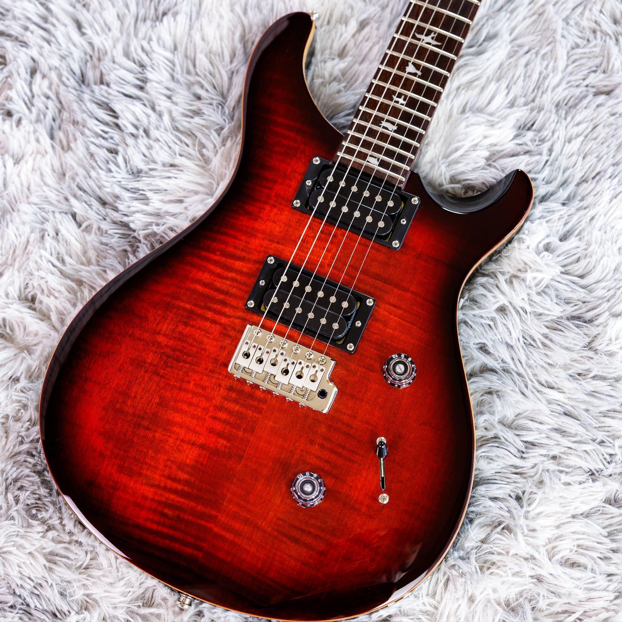 PRS SE Custom 24 2022 - Fire Red Burst – Aeonic Frets
