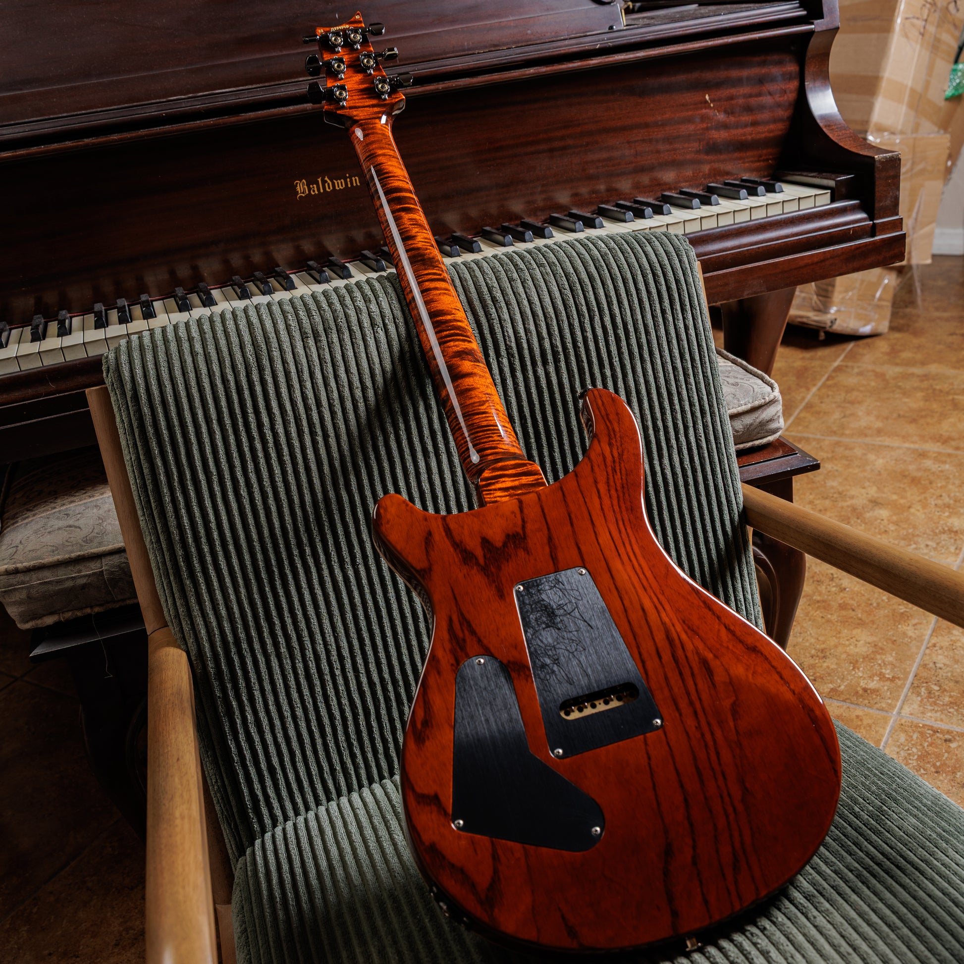 PRS Custom 24 Semi-Hollow Wood Library 10-Top