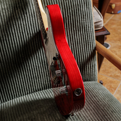 Fender MIJ Hybrid II Telecaster QMT 2024 Collection 2024 - Red Beryl