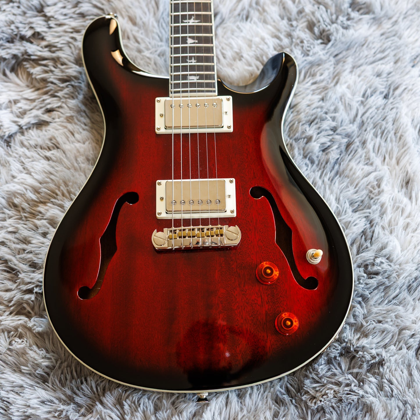 Stunning PRS SE Hollowbody Standard 2020 - 2024 - Fire Red Burst