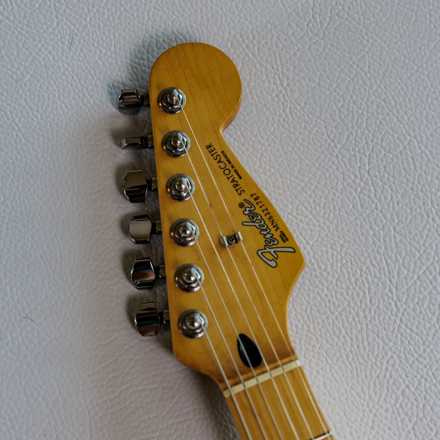 1998 Fender Standard Stratocaster – Black Maple Neck | Upgraded Pickguard | MIM