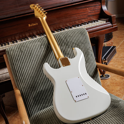 Fender Custom Shop 1959 Stratocaster NOS Olympic White / HLE Gold Lace Sensors
