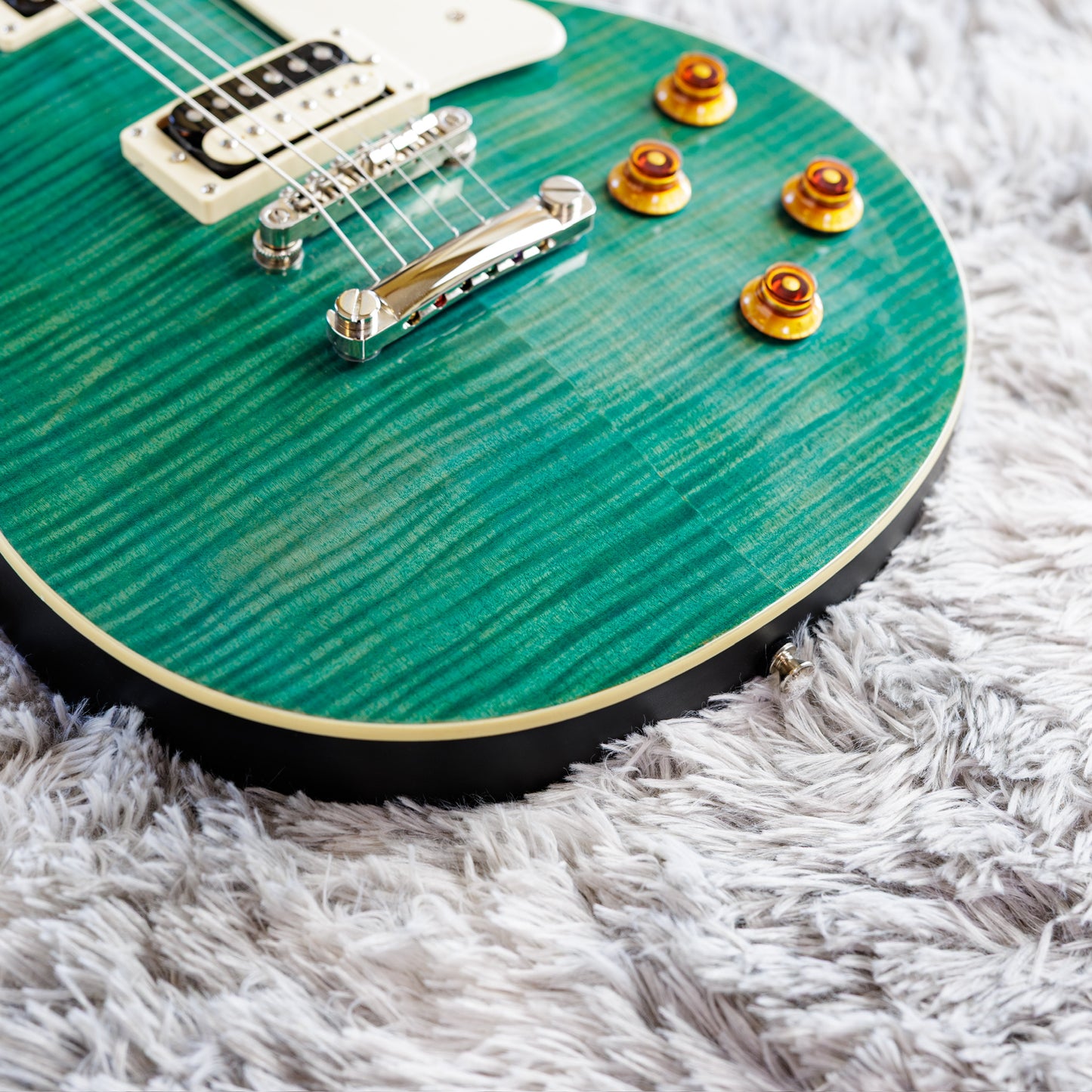 STUNNING Epiphone Les Paul Traditional Pro 2014 - Aqua Blue Satin