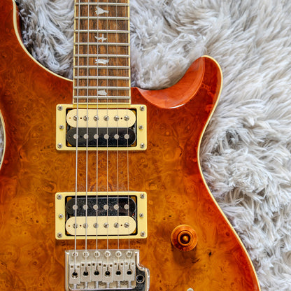 Rare PRS SE Custom 24 Exotic Laurel Burl Limited Edition 2019 - 2020 - Vintage Sunburst