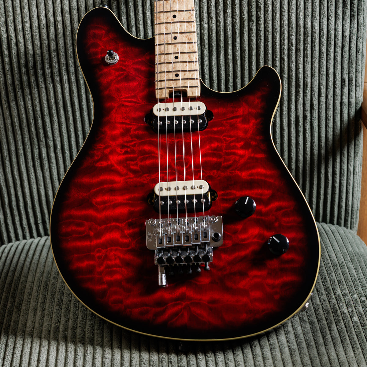 EVH Wolfgang WG Special QM with Birds-Eye Maple Neck 2013 - Sangria
