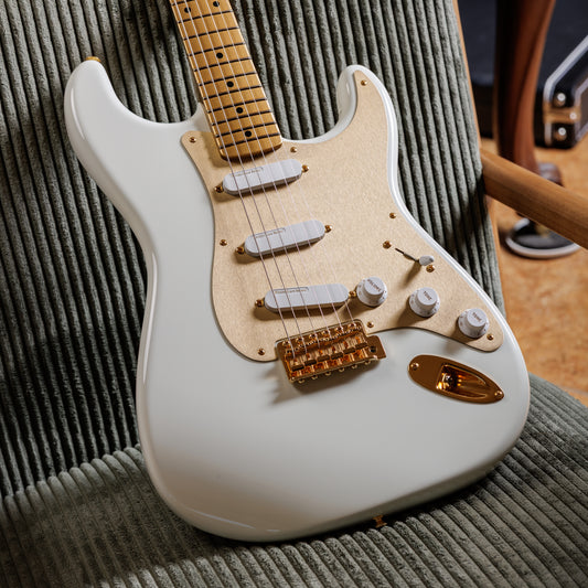 Fender Custom Shop 1959 Stratocaster NOS Olympic White / HLE Gold Lace Sensors