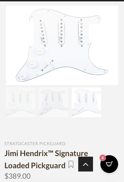 Fender Jimi Hendrix Artist Series Signature Monterey Stratocaster 2017 - 2018 - Monterey Graphic