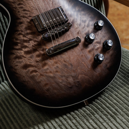 Gibson Mark Morton Signature Les Paul Modern Quilt 2026 - Translucent Ebony Burst Satin