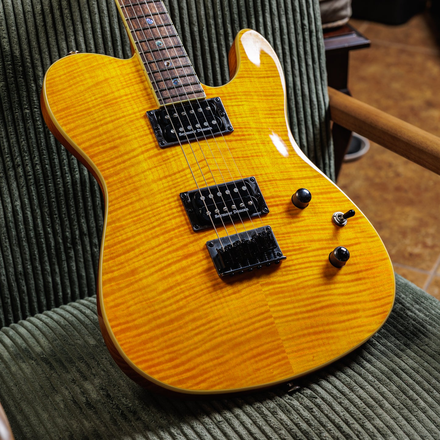 Fender Special Edition Custom Telecaster FMT HH with Laurel Fretboard 2019 - Present - Amber
