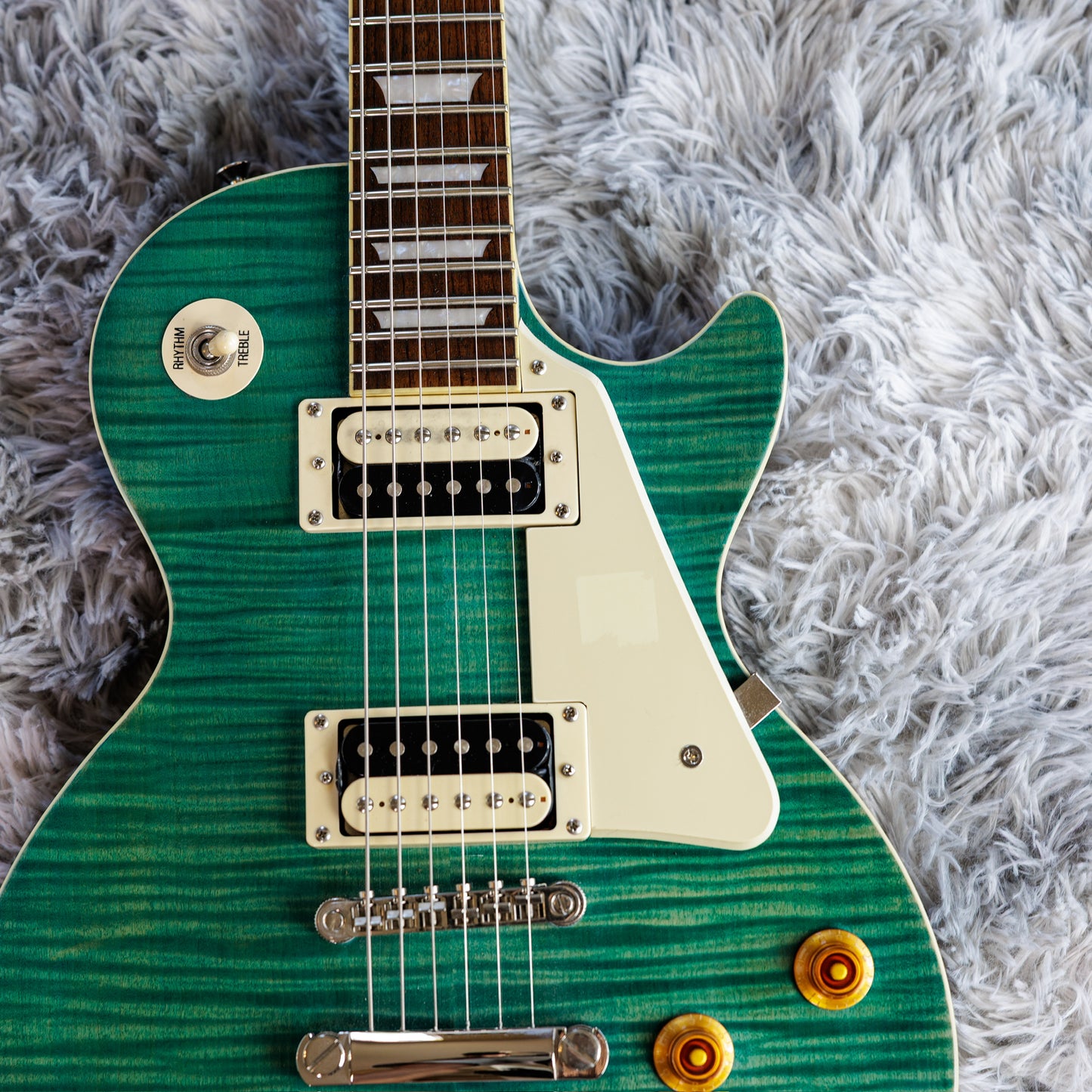 STUNNING Epiphone Les Paul Traditional Pro 2014 - Aqua Blue Satin