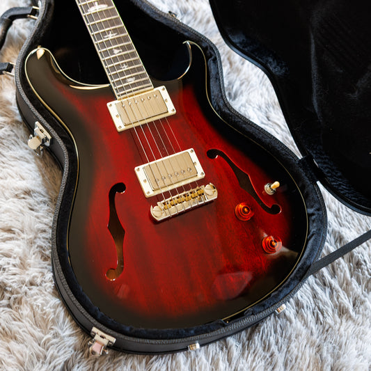 Stunning PRS SE Hollowbody Standard 2020 - 2024 - Fire Red Burst