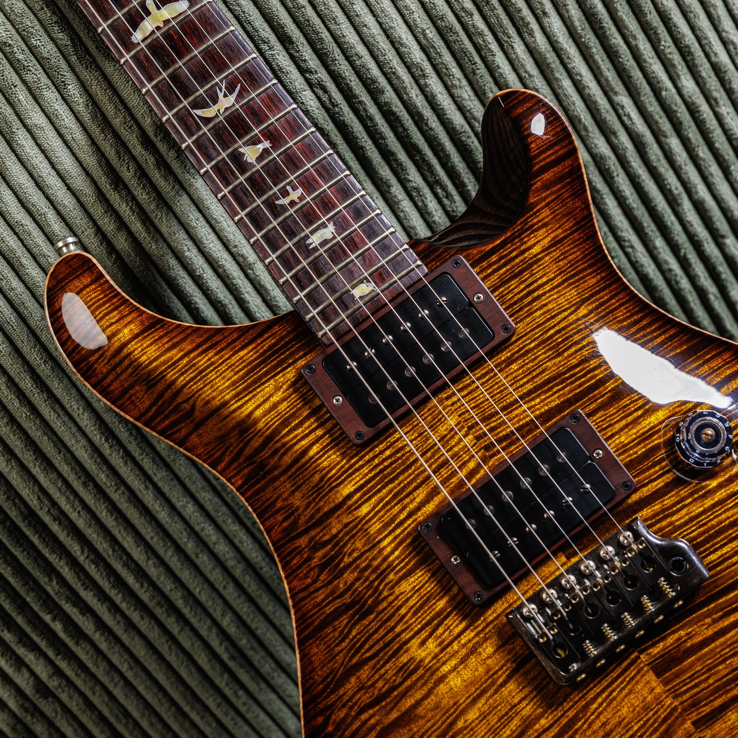 PRS Custom 24 Wood Library Black Gold Burst