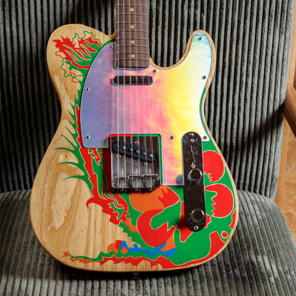 Fender Artist Series Jimmy Page Telecaster with Rosewood Fretboard 2019 - Natural with Dragon Graphic