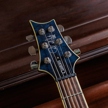 PRS SE Custom 24 Exotic Poplar Burl Limited Edition 2019 - 2020 - Whale Blue