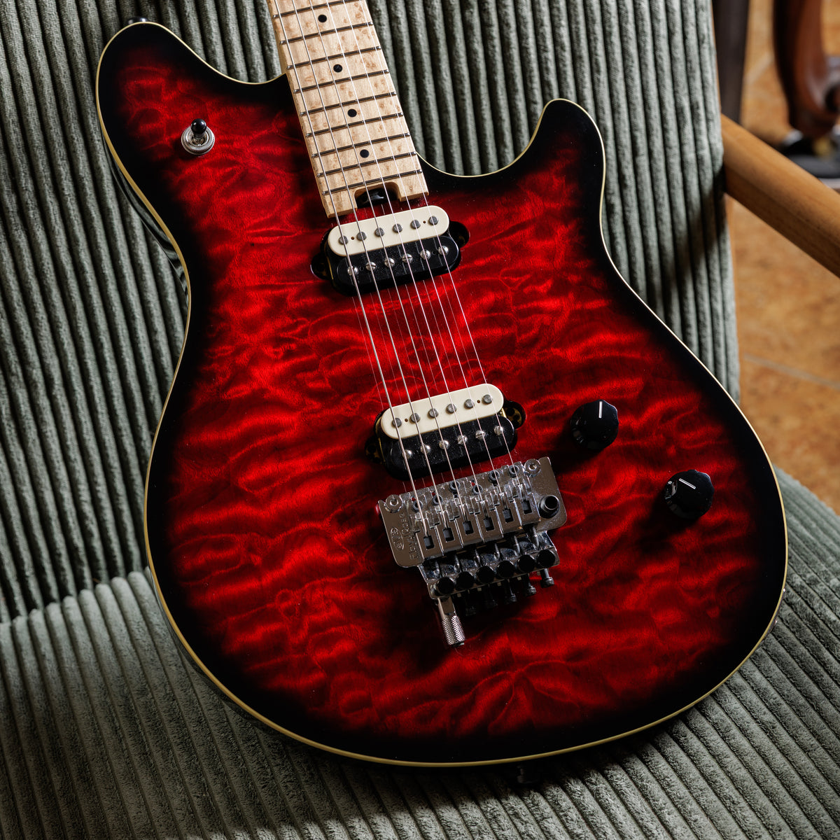 EVH Wolfgang WG Special QM with Birds-Eye Maple Neck 2013 - Sangria