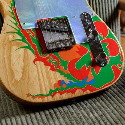 Fender Artist Series Jimmy Page Telecaster with Rosewood Fretboard 2019 - Natural with Dragon Graphic