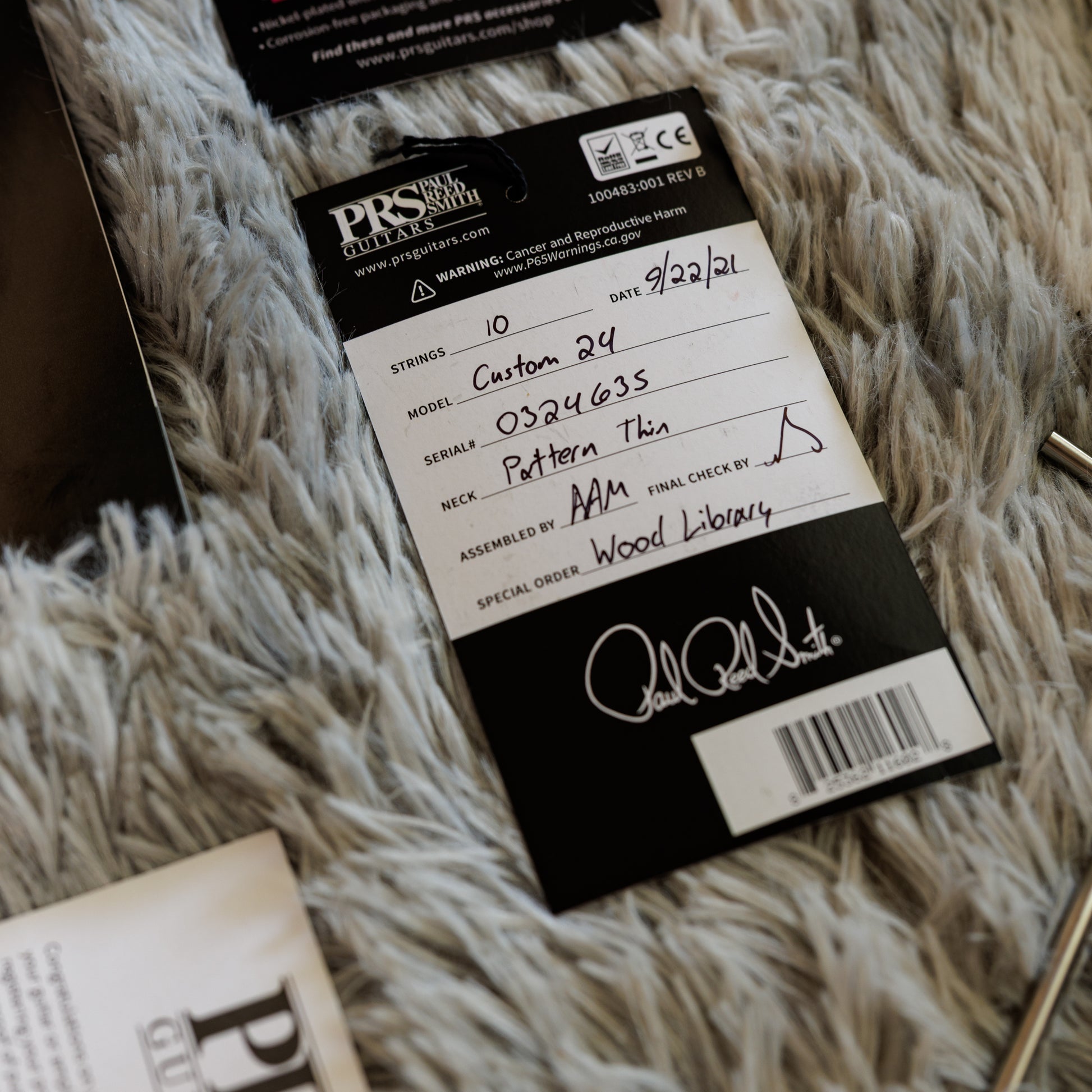 PRS Custom 24 Wood Library