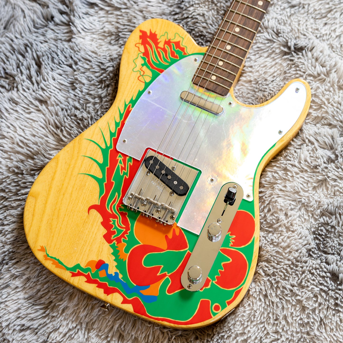 Fender Artist Series Jimmy Page Telecaster with Rosewood Fretboard 2019 - Natural with Dragon Graphic