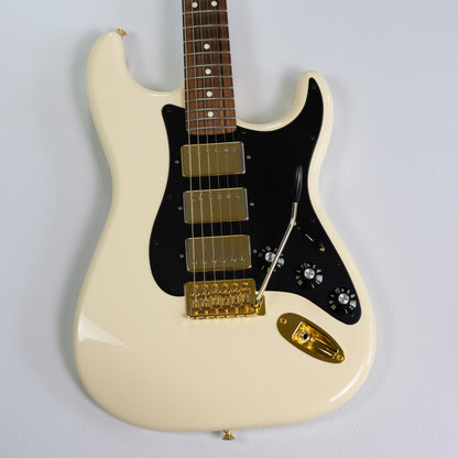 Fender FSR Mahogany Blacktop Stratocaster HHH 2019 - Olympic White