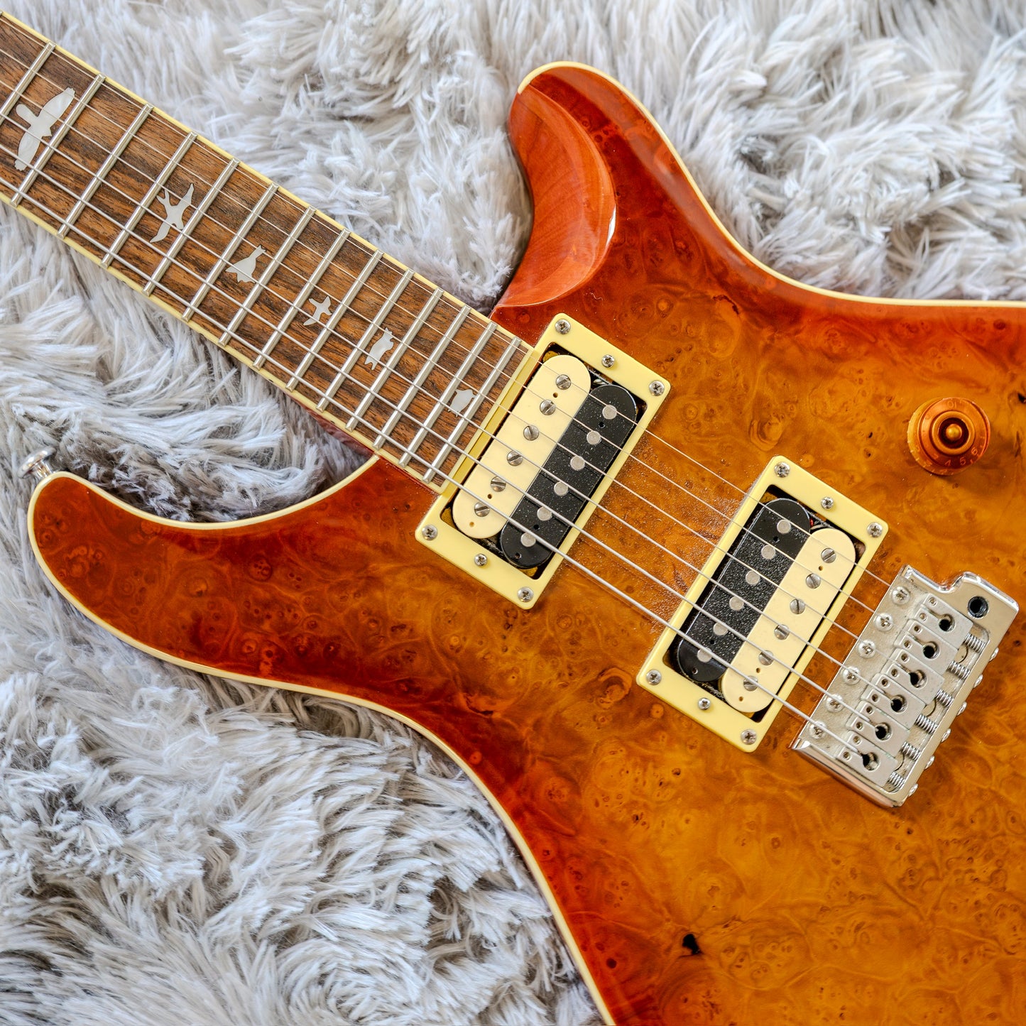 Rare PRS SE Custom 24 Exotic Laurel Burl Limited Edition 2019 - 2020 - Vintage Sunburst