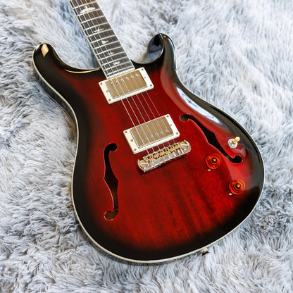 Stunning PRS SE Hollowbody Standard 2020 - 2024 - Fire Red Burst