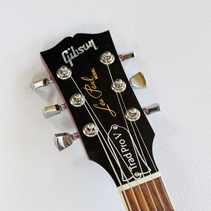 Gibson Les Paul Traditional Pro V Satin Mahogany Top 2020 - Satin Wine Red