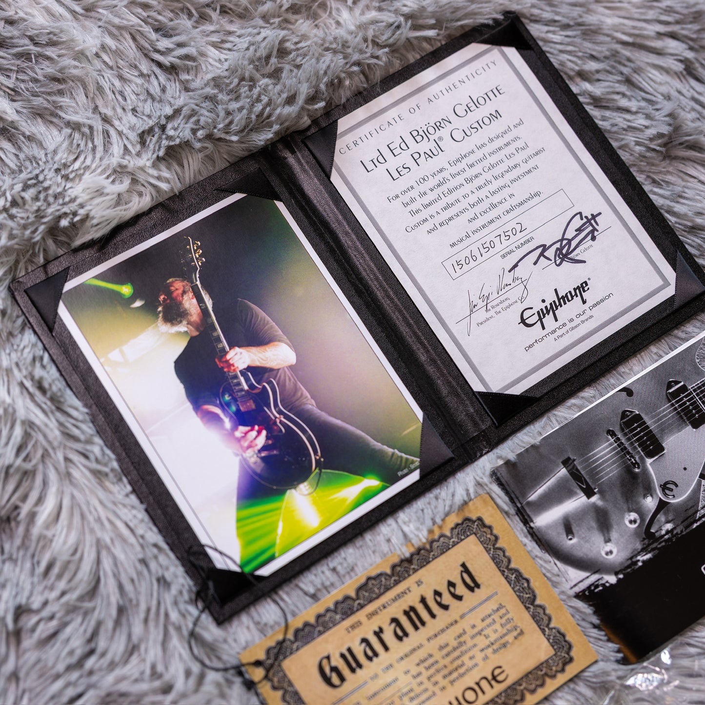 Epiphone Bjorn Gelotte Signature "Jotun" Les Paul Custom 2016 - 2019 - Ebony