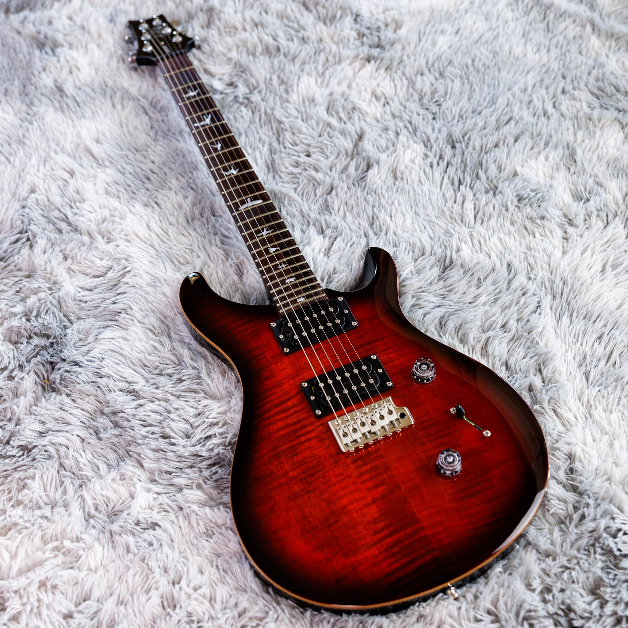 PRS SE Custom 24 2022 - Fire Red Burst – Aeonic Frets