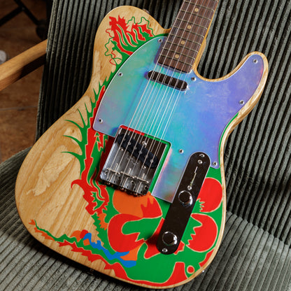 Fender Artist Series Jimmy Page Telecaster with Rosewood Fretboard 2019 - Natural with Dragon Graphic