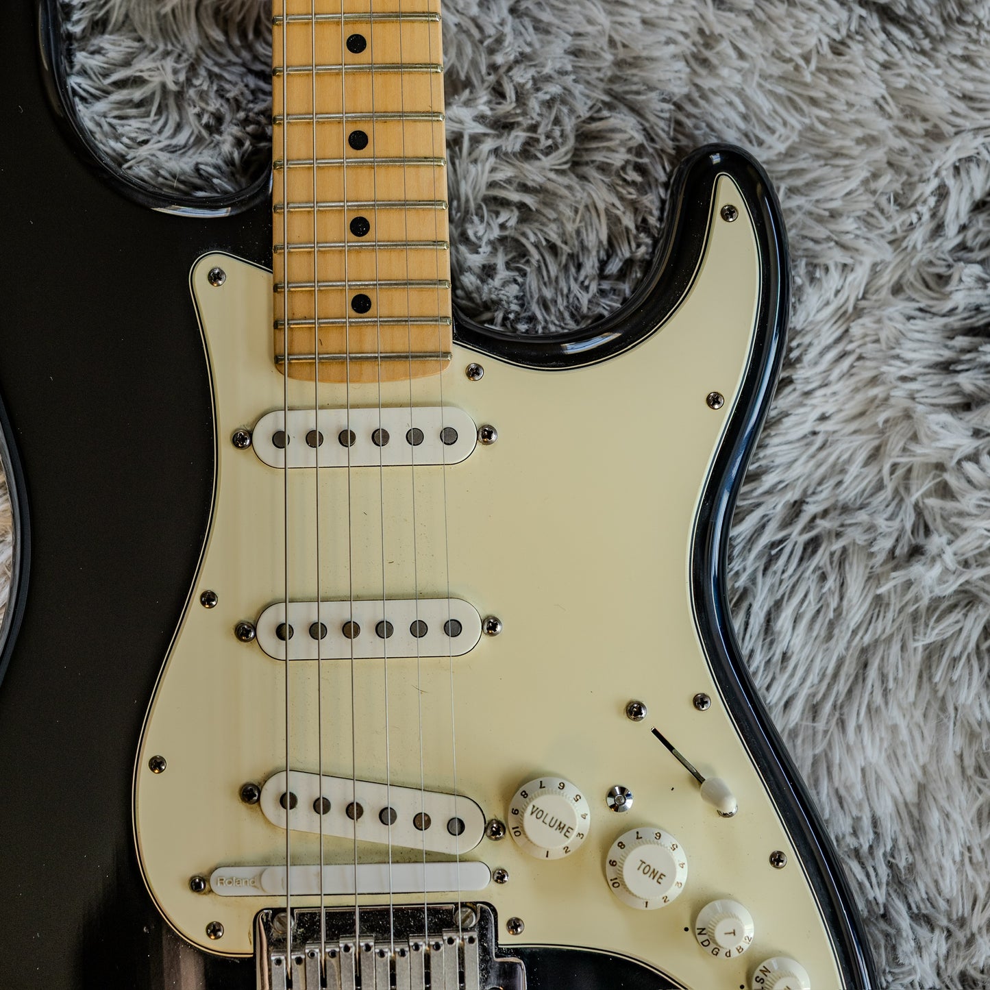 Fender American Series VG Stratocaster with Maple Fretboard 2007 - Black