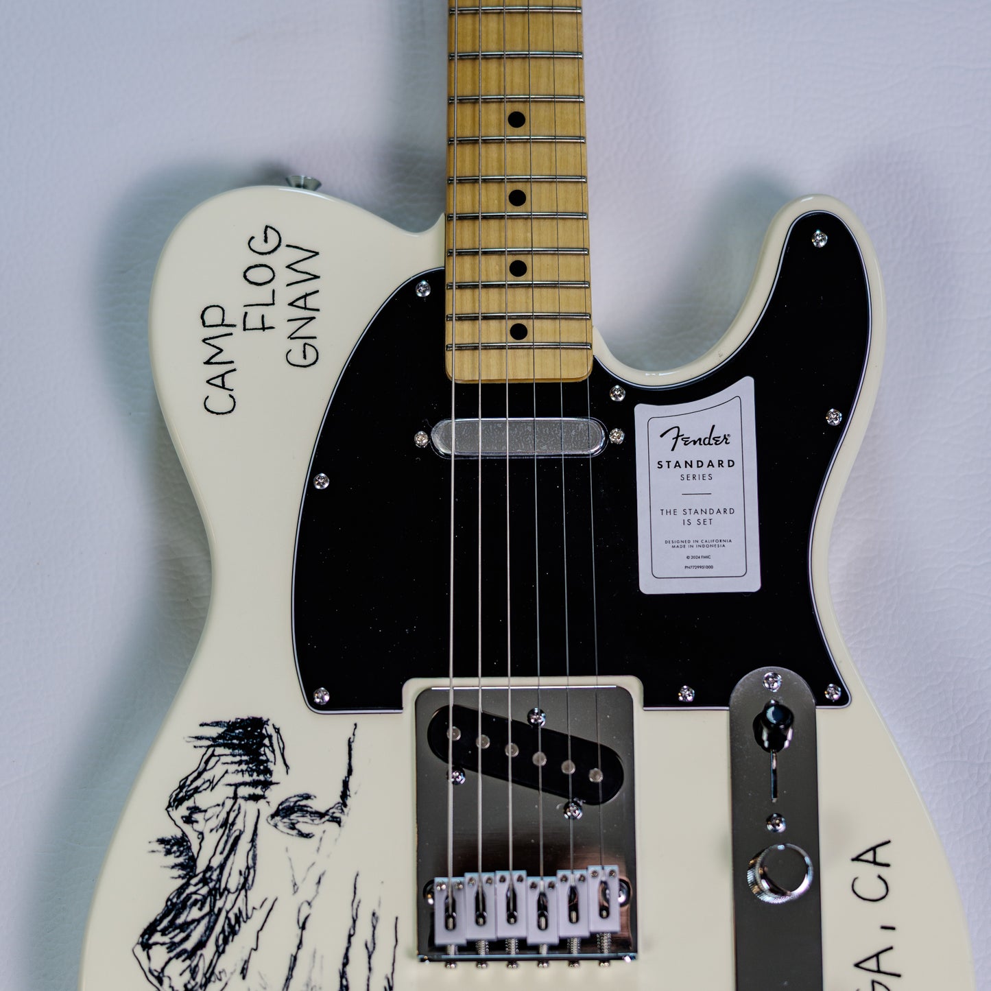 Fender Tyler, The Creator Signature Camp Flog Gnaw Standard Telecaster 2025 - Olympic White