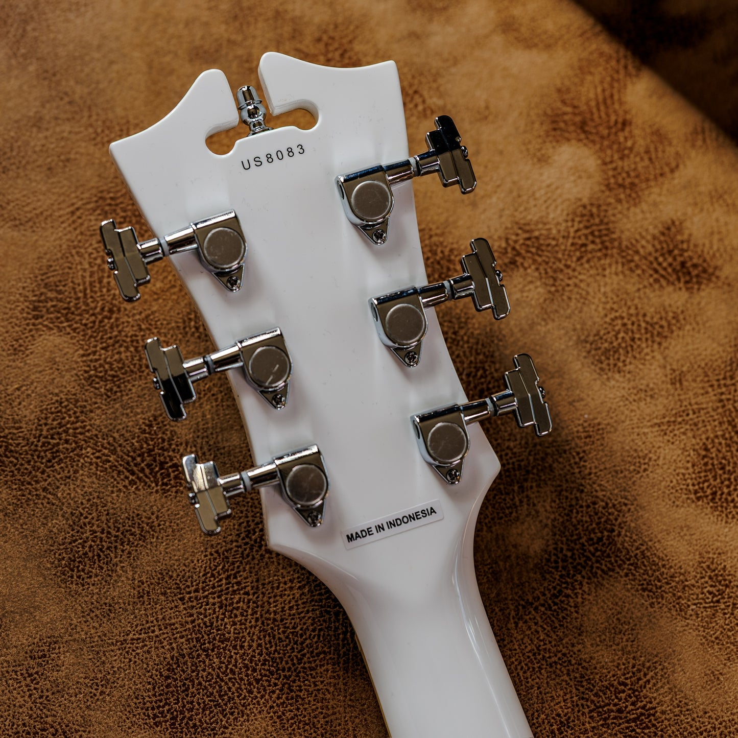 Minty D'Angelico Premier DC Semi-Hollow Double Cutaway with Stop-Bar Tailpiece 2010s - White