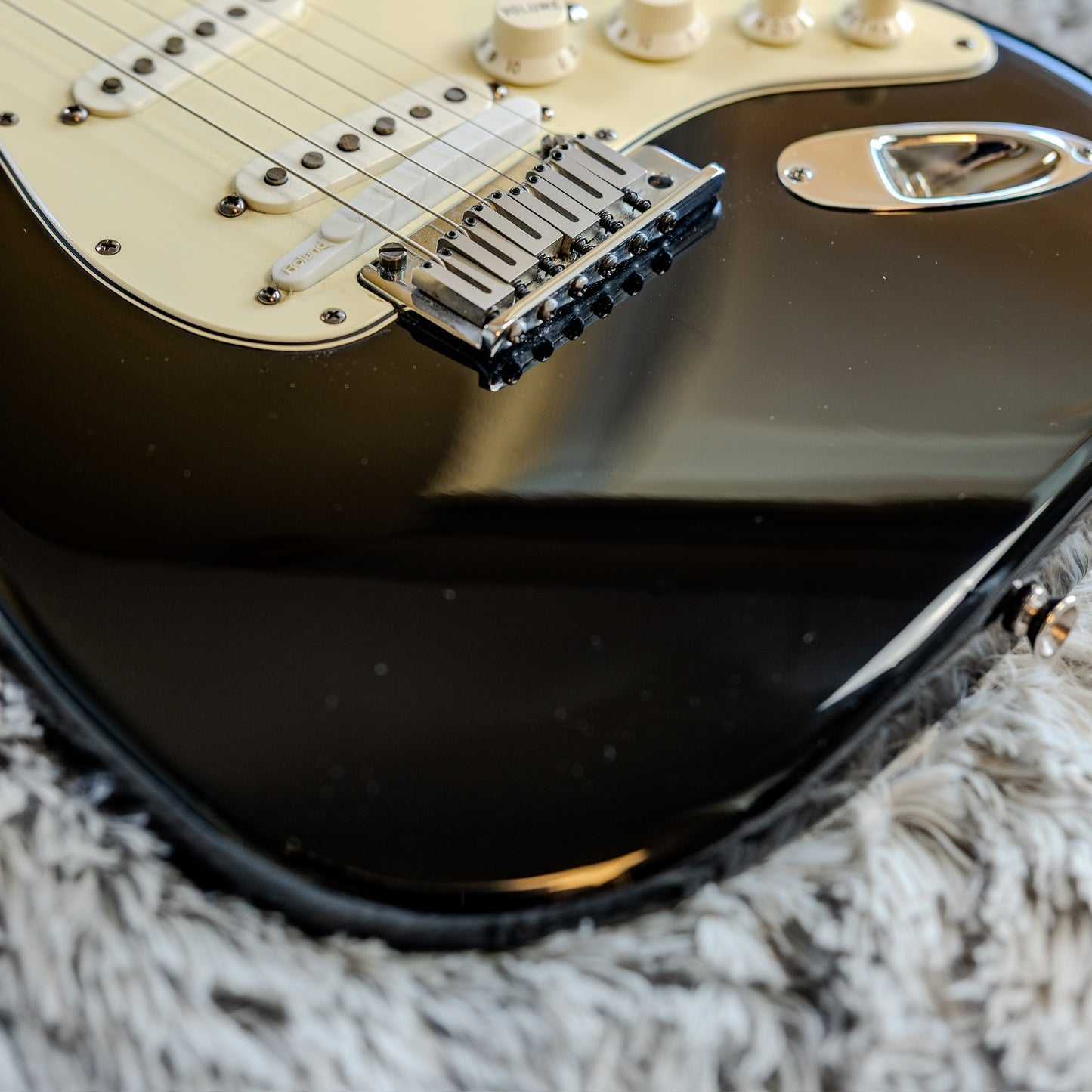 Fender American Series VG Stratocaster with Maple Fretboard 2007 - Black