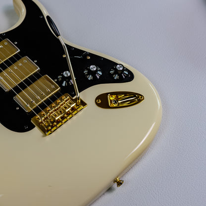 Fender FSR Mahogany Blacktop Stratocaster HHH 2019 - Olympic White