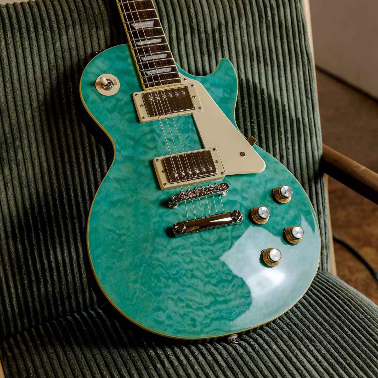 Epiphone Les Paul Standard '60s Quilt Top 2021 - 2025 - Transparent Blue