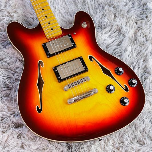 Fender Modern Player Starcaster Guitar 2014 - 2017 - Aged Cherry Burst