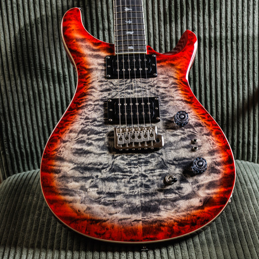 PRS SE Custom 24-08 Quilt 2025 - Present - Charcoal Cherry Burst