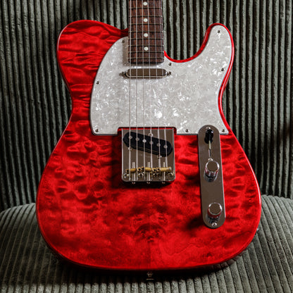 Fender MIJ Hybrid II Telecaster QMT 2024 Collection 2024 - Red Beryl