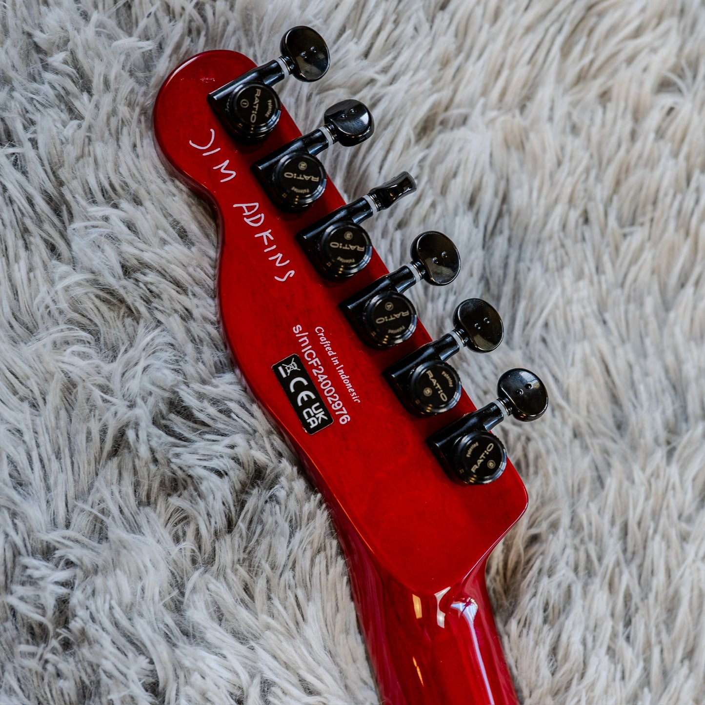 Fender Jim Adkins JA-90 Artist Series Signature Telecaster 2009 - 2019 - Crimson Transparent